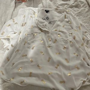 NWT torrid size 2 pineapple print tunic top